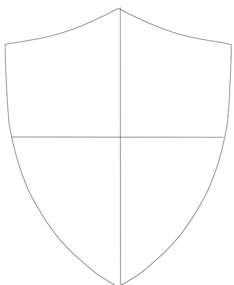 Blank Shield Template Printable