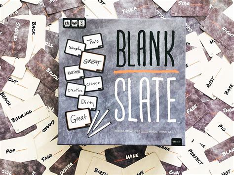 Blank Slate Game Words List Printable