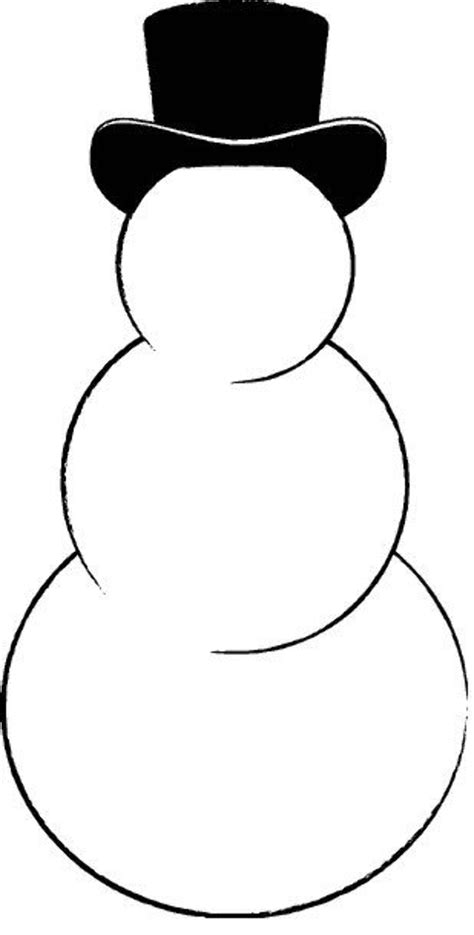 Blank Snowman Printable