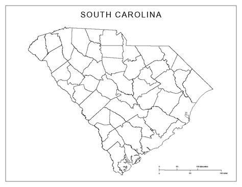 State Outlines Blank Maps of the 50 United States GIS Geography