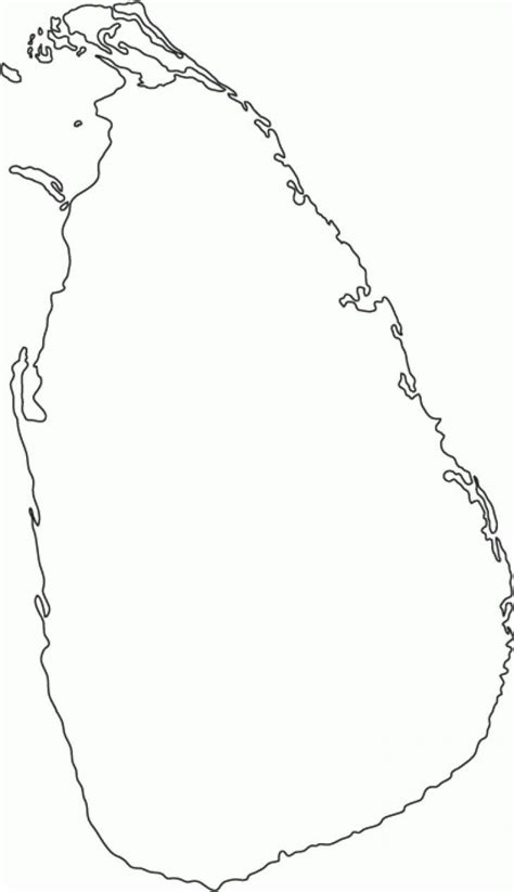 Sri Lanka free map, free blank map, free outline map, free base map