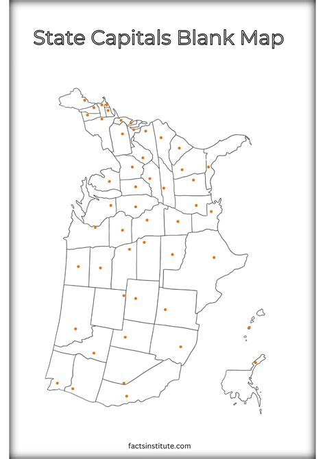 Blank Template Of The United States