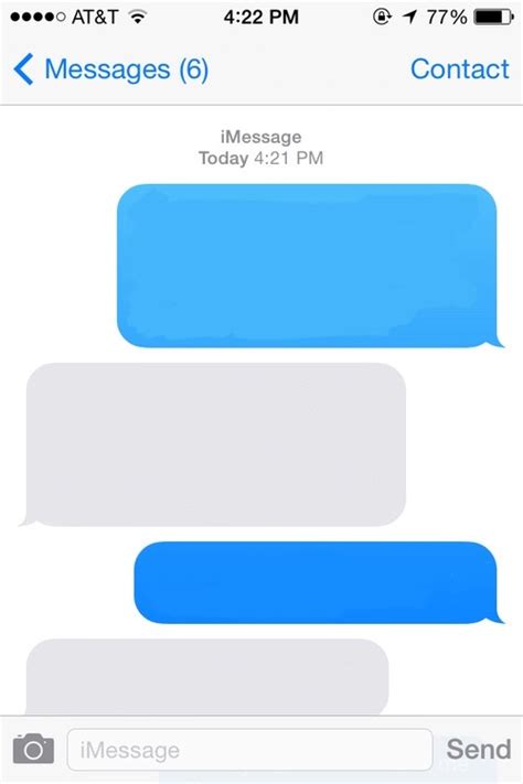 Blank Text Message Messenger Template
