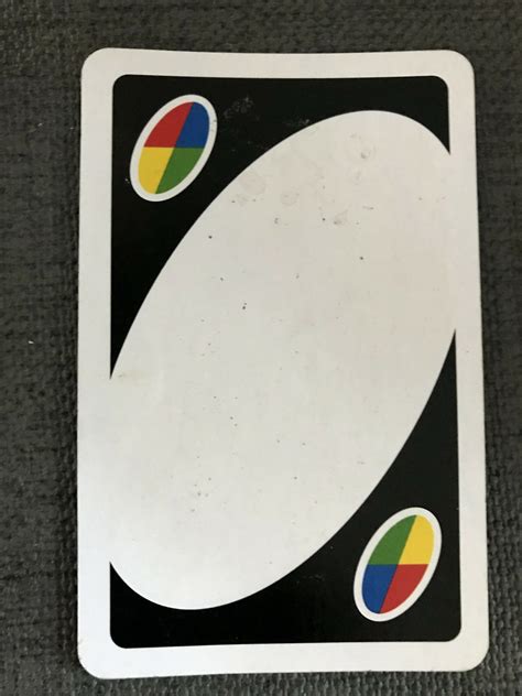 Blank Uno Wild Card