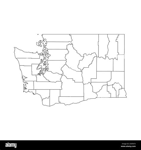 Washington free map, free blank map, free outline map, free base map