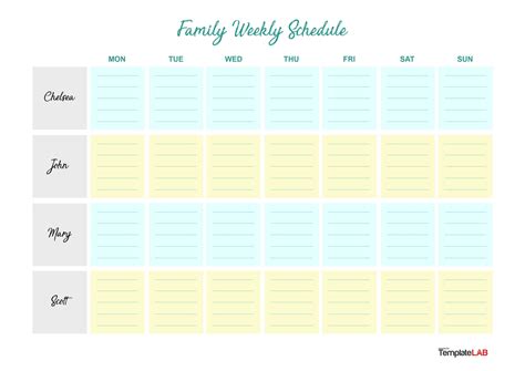 Fashionable Moms Family Calendar Free Printable Family calendar