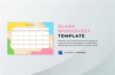 Blank Worksheet Template