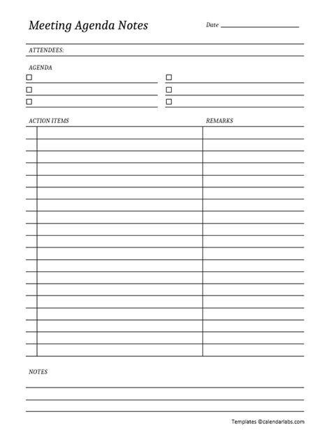 FREE Meeting Agenda Templates Word, PDF, Excel, Google Docs