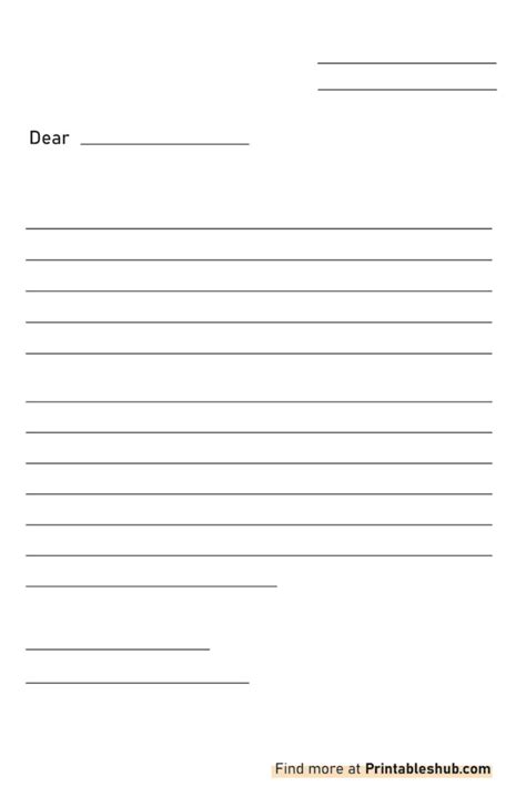 Blank+Letter+Format+Template Letter Writing Template Pertaining To Blank Letter Writing