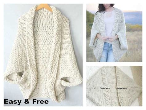 Blanket Cardigan Knitting Pattern Free