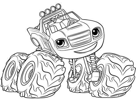 Blaze Monster Coloring Pages