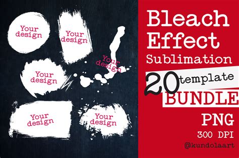 Download Bleach Effect Bundle for Sublimation Moc Printable