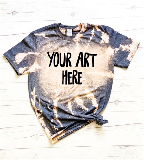 Create Stunning Designs with our Bleached Shirt Mockup