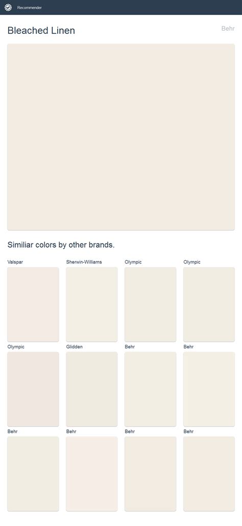 Bleached Linen Paint Color