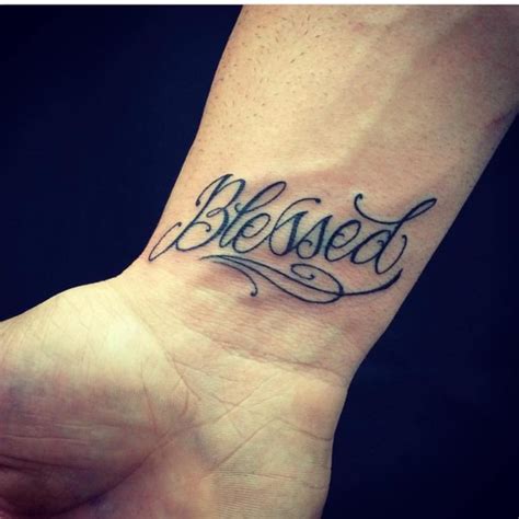 Infinitely Blessed wrist tattoo Wrist tattoos, Tattoos