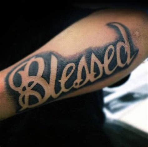 Blessed Forearm Tattoo