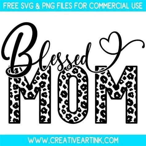 Download Blessed Mom Colorful Leopard Commercial Use Free PSD Mockups