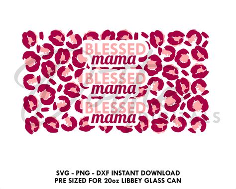 Download Blessed Mom Colorful Leopard Creativefabrica DXF Files