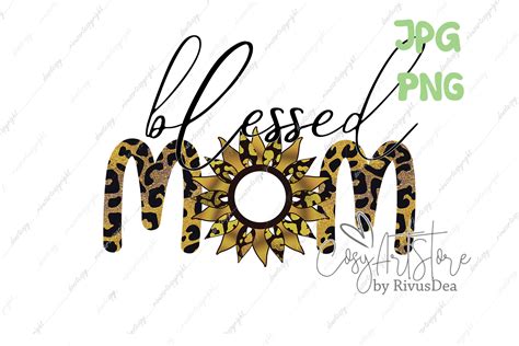 Download Blessed Mom Colorful Leopard Silhouette