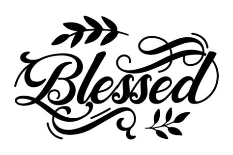 Download Blessed Quote SVG File - SVG Design Commercial Use for Cricut