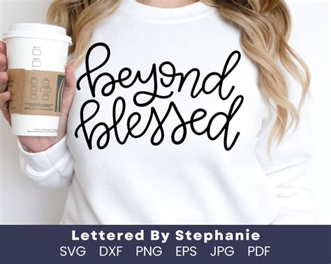 Download Blessed Quote SVG File - SVG Design for Cricut Machine