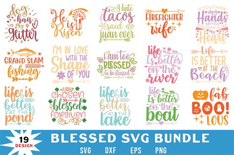 Blessed Quotes Svg Bundle