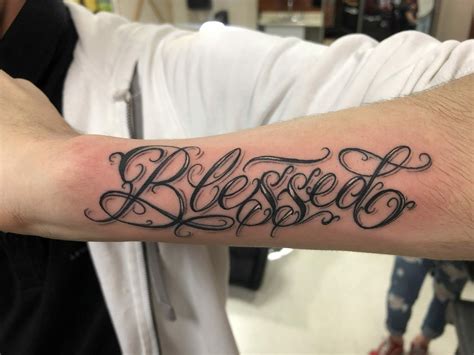 Blessed Tattoo On Arm