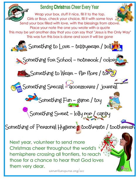 Blessings In A Shoebox Free Printables