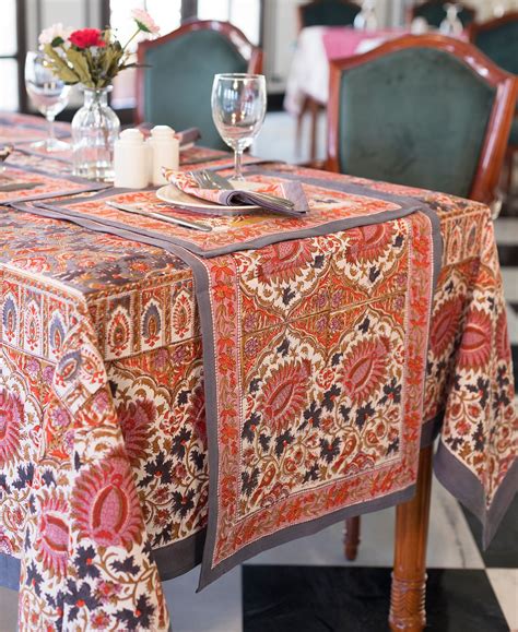 Stylish Block Print Tablecloth: Elevate Your Table Setting Today!