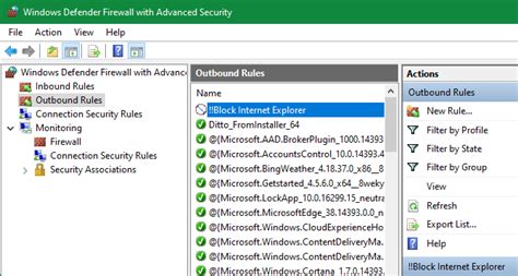 Block Internet Explorer With a Third Party Firewall