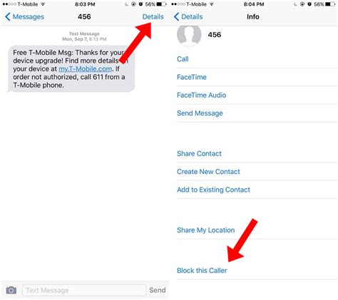 Block a number on iPhone using Messages app