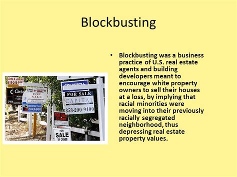 Unveiling the Mystique of Blockbusting: A Comprehensive Definition in AP Human Geography