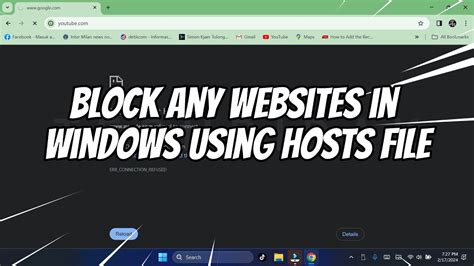 Blocking Websites With The Hosts File
