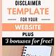 Blog Disclaimer Template Free