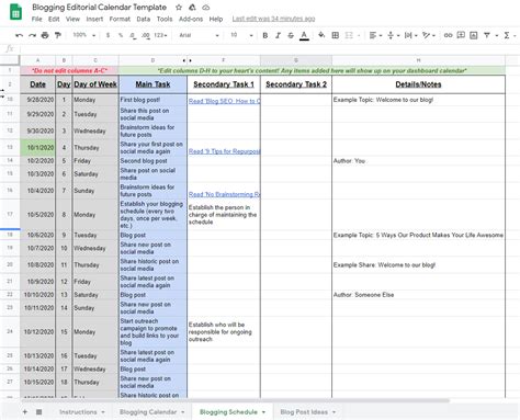 What Tools Can Help Me Be An Organized Blogger? Blogging Calendar