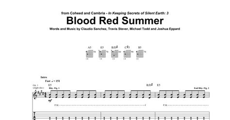 Blood Red Summer Lyric