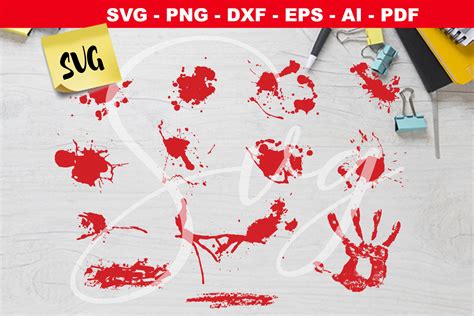 Download Blood Splatter Bundle Commercial Use For Crafts