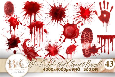 Download Blood Splatter Bundle Creativefabrica
