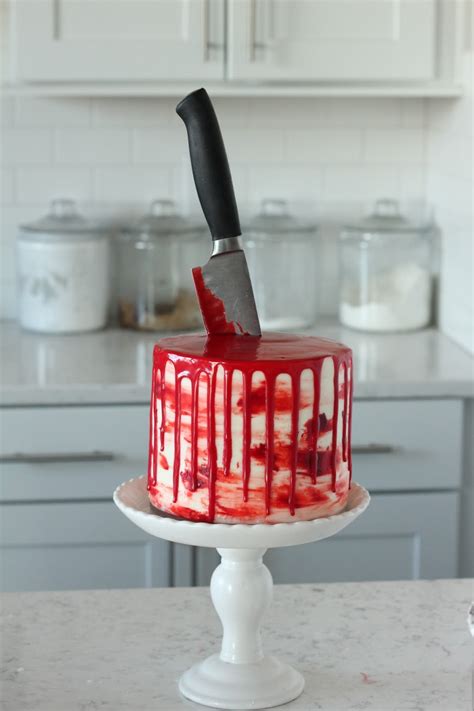Bloody Cake With Knife