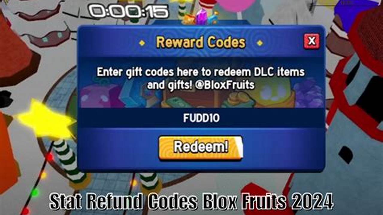 Blox Fruit Refund Stats Code 2024