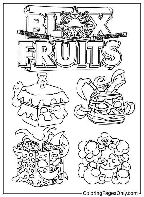 Blox Fruit Coloring Pages