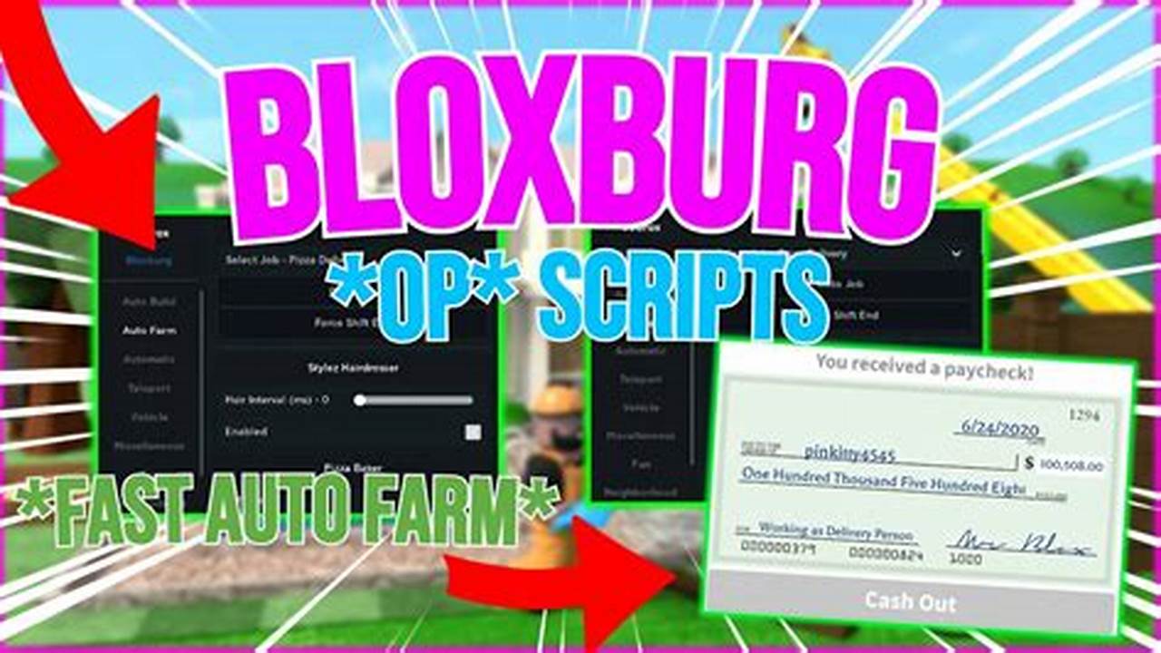Bloxburg Auto Farm Script Pastebin 2024