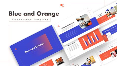 Blue And Orange Powerpoint Template