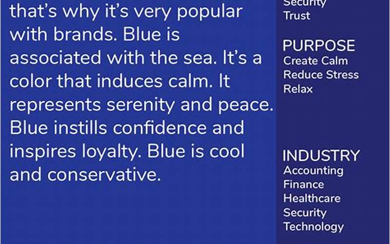 Blue Color Psychology