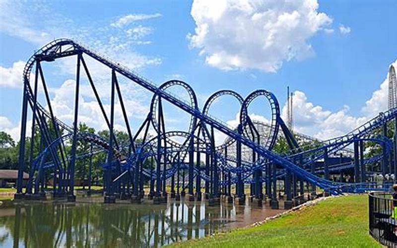 Blue Hawk Six Flags Roller Coaster