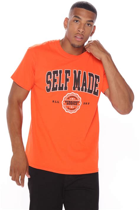 Stand out with our Blue Orange Graphic Tee