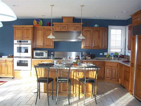 KITCHEN Great looking blue kitchen that mixes beautifully with the