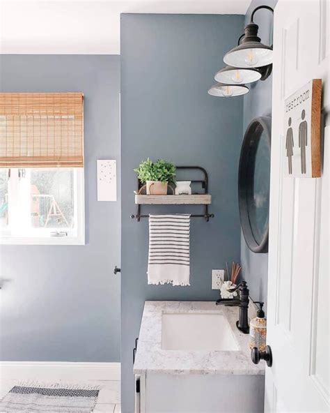 Blue And Grey Bathroom