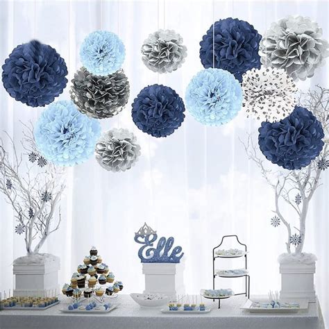 Sparkling Blue and Grey Party Decorations: Elevate Your Celebration with Stunning Décor!