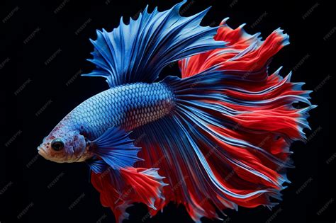 Blue And Red Betta